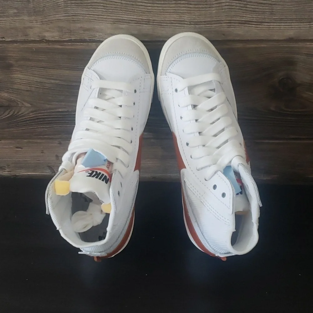 New Nike Blazer Mid Jumbo Sneakers Unisex White Casual Streetwear Shoes Classic